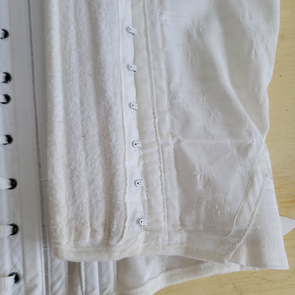 Vintage Sears Fan Corsette Gorgeous Lace Up Waist Trainer Support Cosplay - Picture 9 of 16